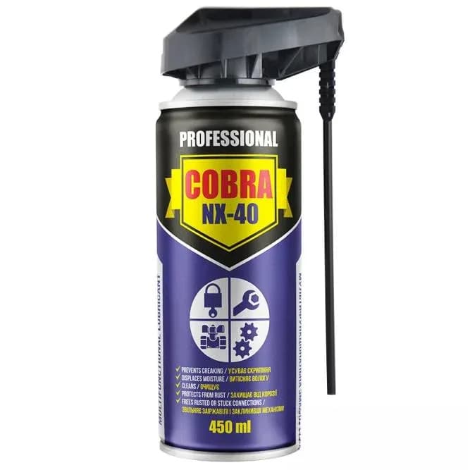 Мастило універсальне "COBRA" NX-40 450ml із регулювальною трубочкою