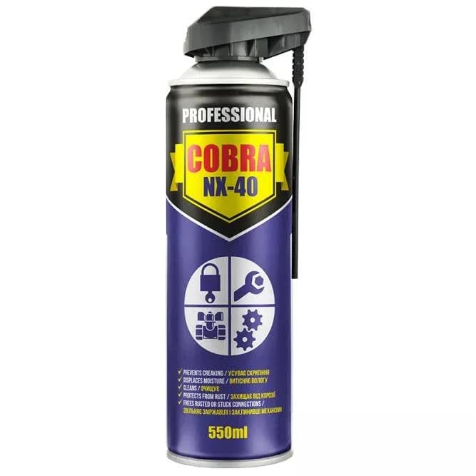 Мастило універсальне "COBRA" NX-40 550ml із регулювальною трубочкою