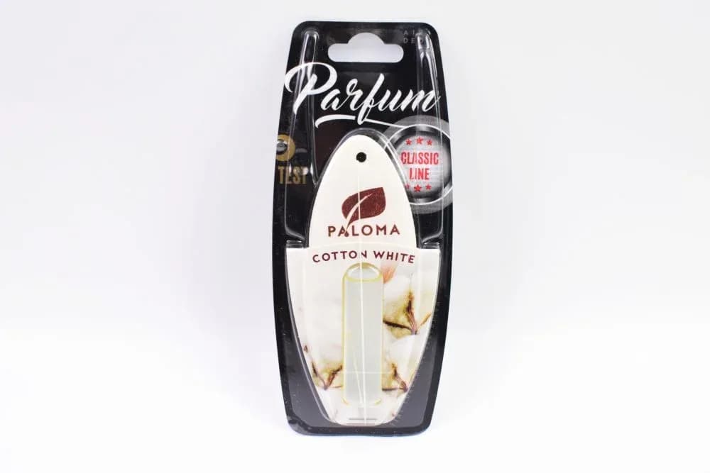 Освіжувач "Paloma" Parfume Cotton White, блістер (рідкий на дзеркало)