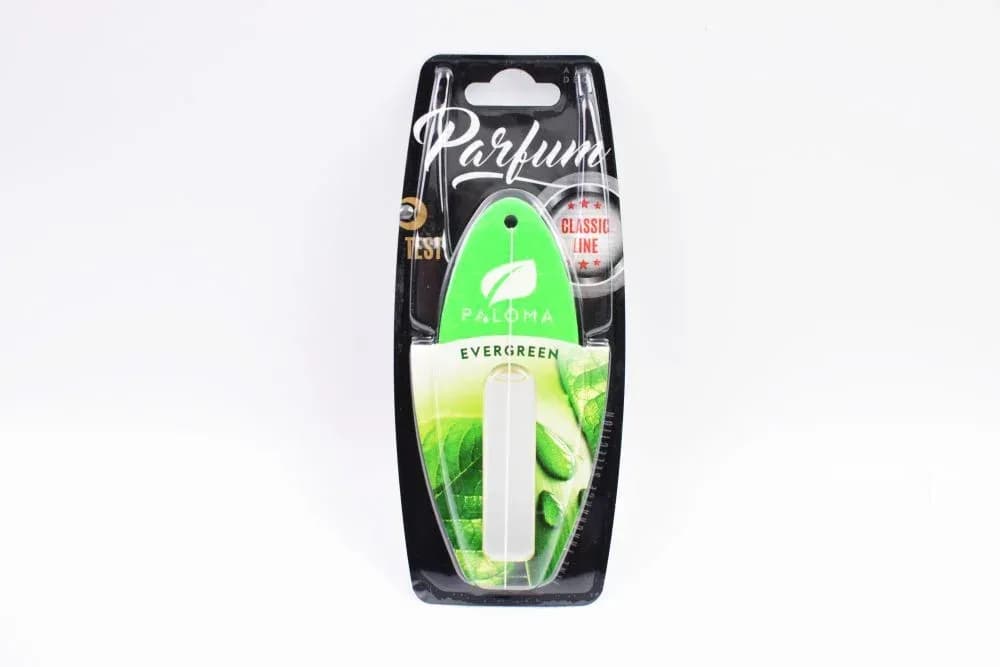 Освіжувач "Paloma" Parfume Evergreen, блістер (рідкий на дзеркало)