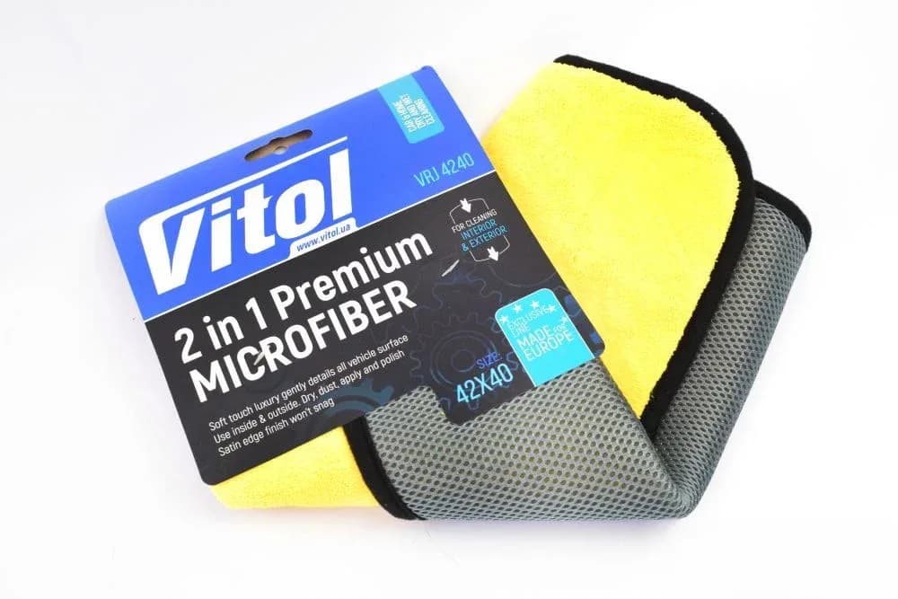 Ганчірка мікрофібри двостороння 42*40см "VITOL"