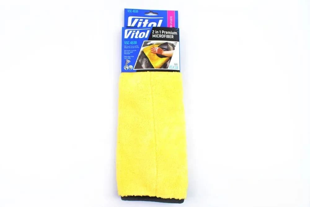 Ганчірка мікрофібри двостороння 45*38 см "VITOL"