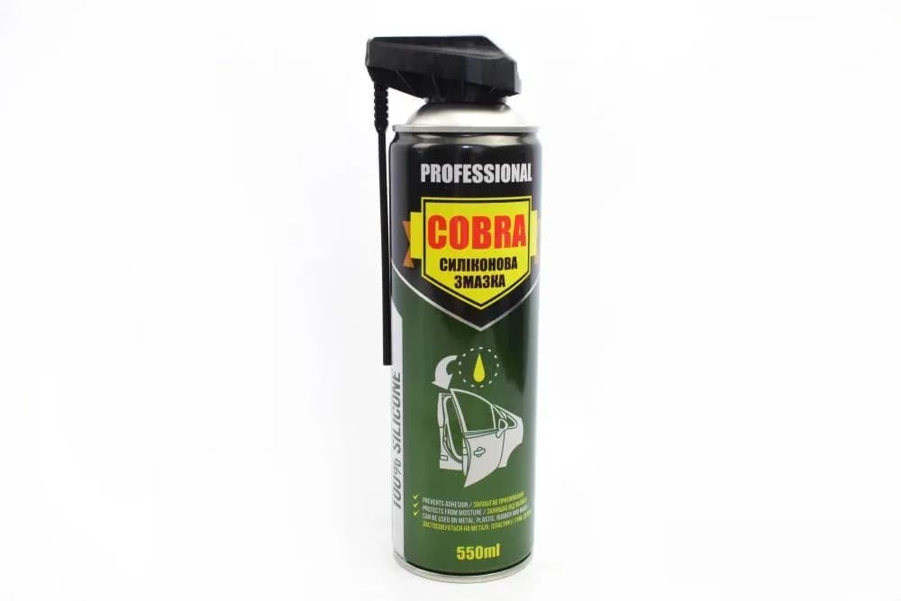 Мастило силіконове аерозоль 550 мл "COBRA" (із регулювальною трубочкою)