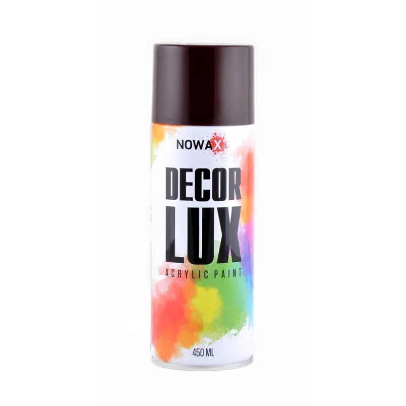 Фарба аерозольна "NOWAX" акрил. 450мл. темно-коричнева
