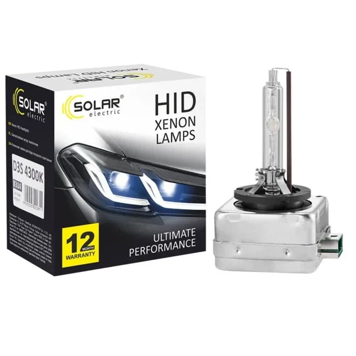 Лампа ксенонова D3S 42v 35w 4300k (2 шт.) "SOLAR"