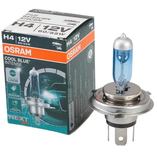 Лампа H4 12v 60/55wt P43 "OSRAM" Cool Blue Intense 5000k (1 шт.)