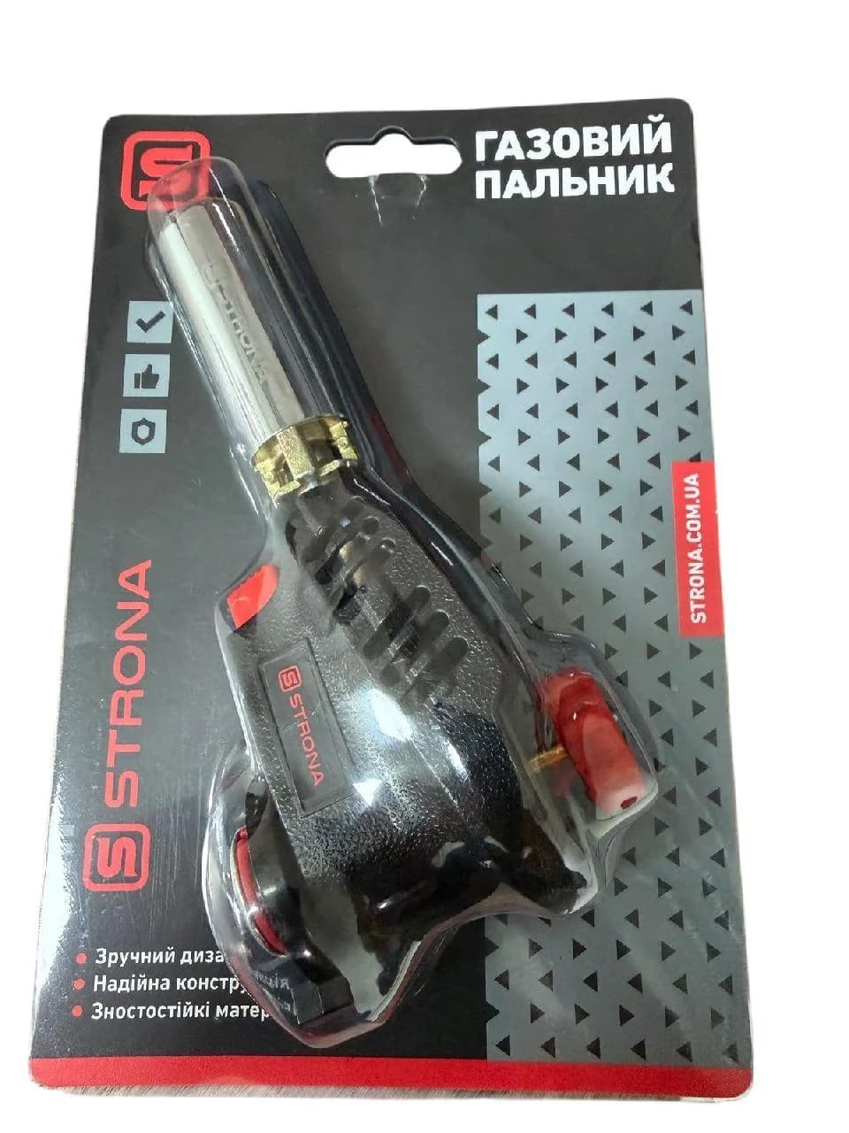 Пальник-насадка газова на бут. балон з п'єзопідпалом розсікач полум'я Strona