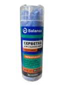 Серветка протиральна штучна замша в тубі (43х64) синя Balansa перфорована 2