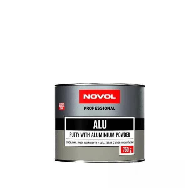Шпаклівка "NOVOL" ALU з алюмінієм 0.75 кг.