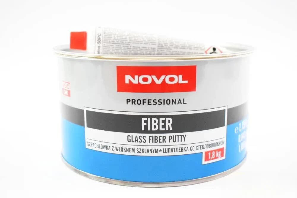 Шпаклівка "NOVOL" FIBER зі скловолокном 1.8 кг.