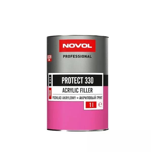 Грунт акрил. 5+1 "NOVOL" PROTECT 330 білий 1л+0.20л затв.