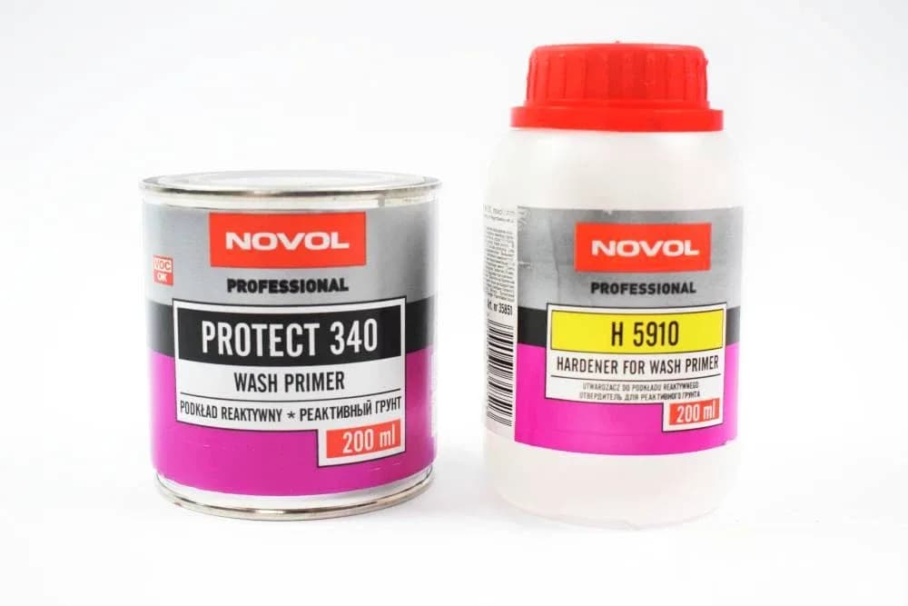 Грунт реактивний (кислотний) 1+1 "NOVOL" PROTECT 340 0,2 л+0,2 л затв.