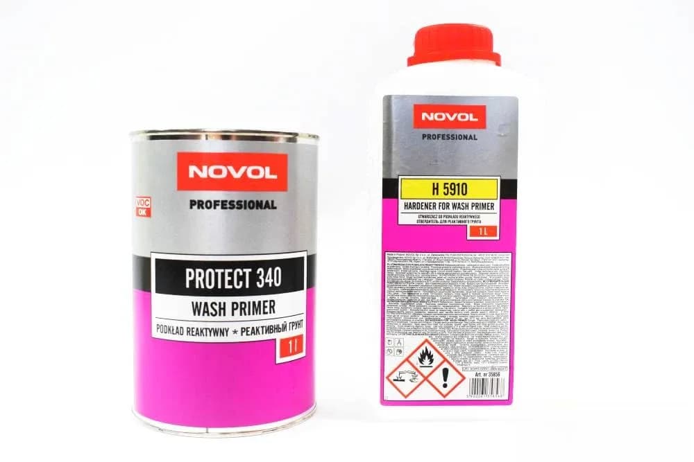 Грунт реактивний (кислотний) 1+1 "NOVOL" PROTECT 340 1 л+1 л затв.