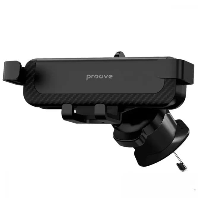 Підставка під телефон на обдув на шарнірі "Proove" Gravity Pro Air (чорна)