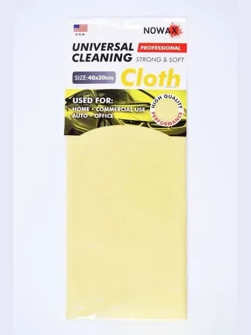 Ганчірка для кузова замшева 40*30см бежева "NOWAX" Professional