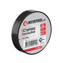 Ізолента 20 м х 17 мм х 0,15 мм чорна Intertool 1