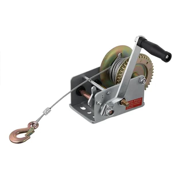 Лебідка ручна барабанна сталевий трос d 4,5 мм, 10 м, 900 кг Intertool