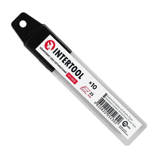 Леза змінні 25 мм 10 шт Intertool