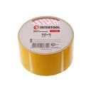 Скотч двосторонній на тканинній основі 5 м х 50 мм жовтий Intertool 2
