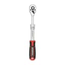 Тріскачка телескопічна з квадратом 3/8" 72 зуби 228-327 мм CrV Intertool 3
