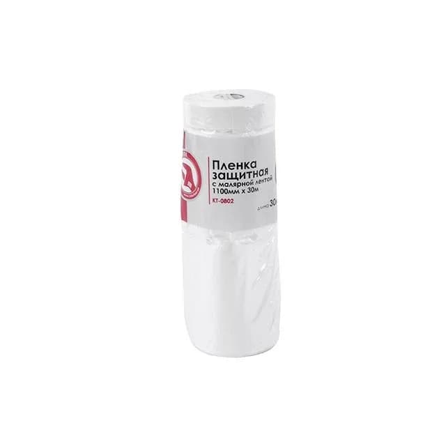 Плівка малярна з малярною стрічкою 1,1 м х 30 м Intertool