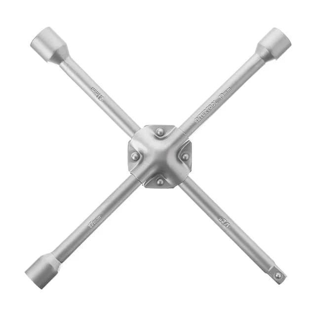 Ключ колісний хрест. 17*19*21*1/2 "INTERTOOL" (Cr-v) посил.