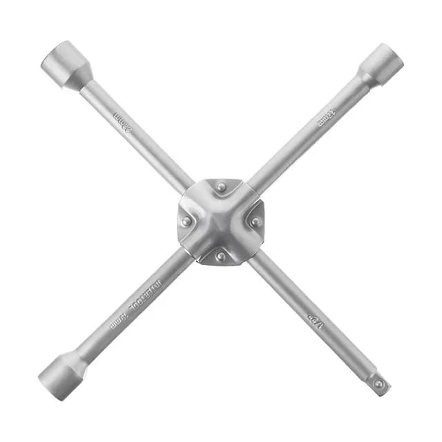 Ключ колісний хрест. 17*19*22*1/2 "INTERTOOL" (Cr-v) посил.