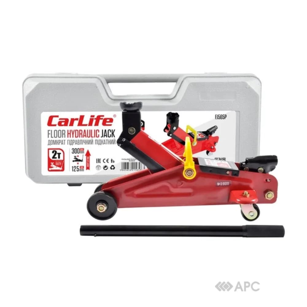 Домкрат підкатний гідрав. 2 т 125-305мм "CARLIFE" (в пласт. уп.)