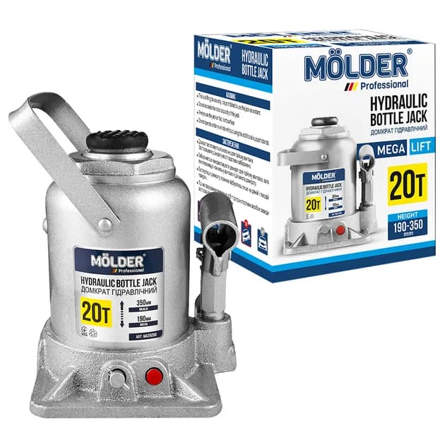Домкрат гідравлічний 20 т 190-350мм "MOLDER"
