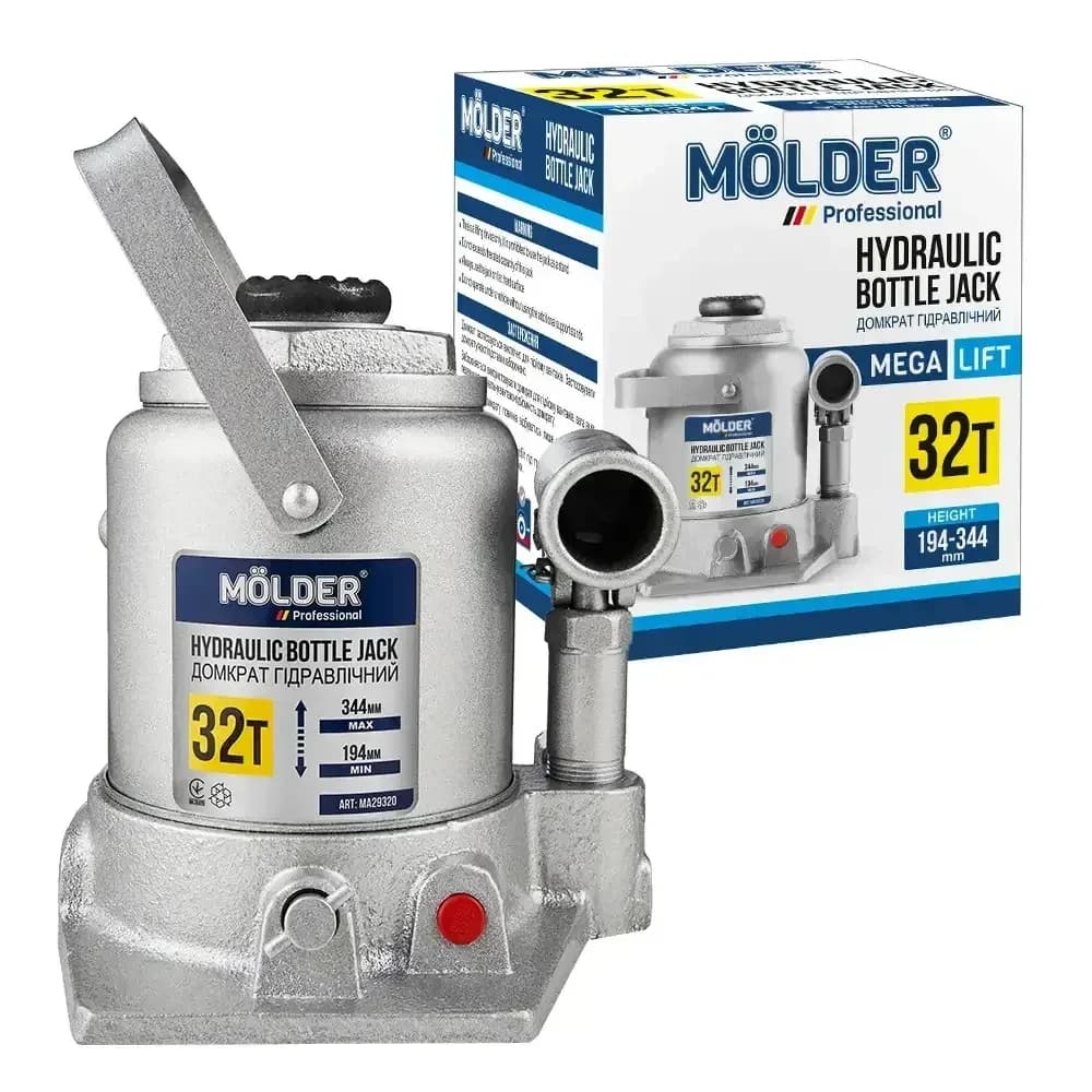 Домкрат гідравлічний 32 т 194-344мм "MOLDER"