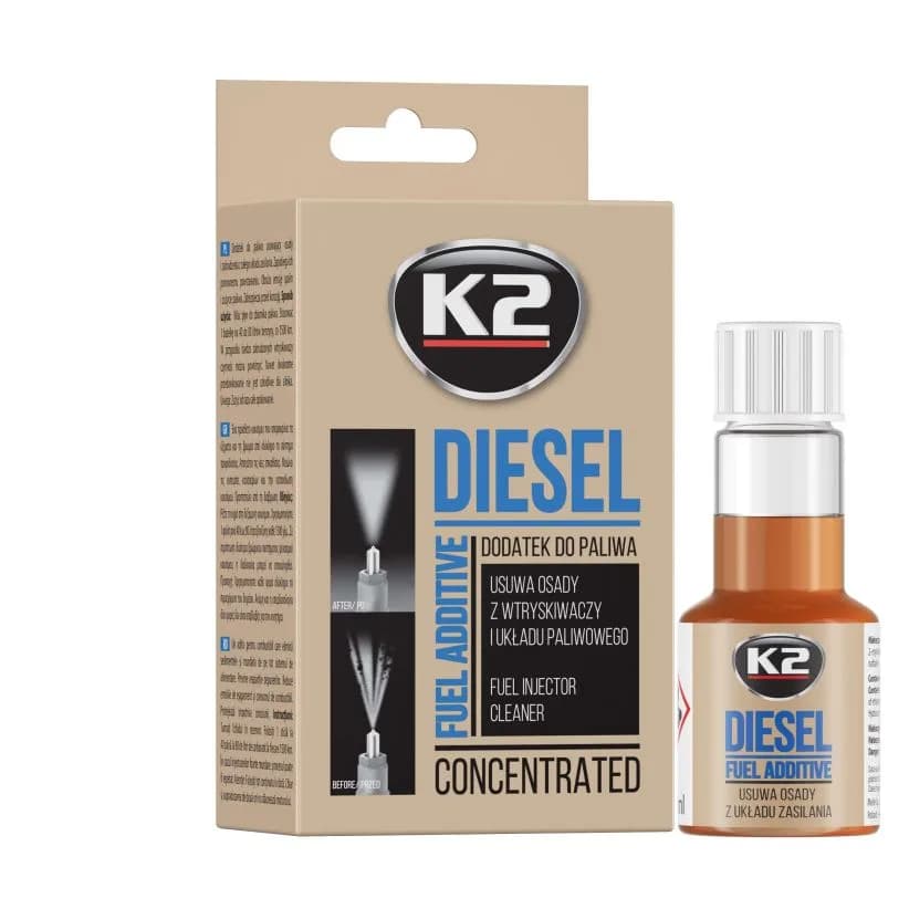 Очистник форсунок для дизеля "K2" TURBO DIESEL 50 мл.