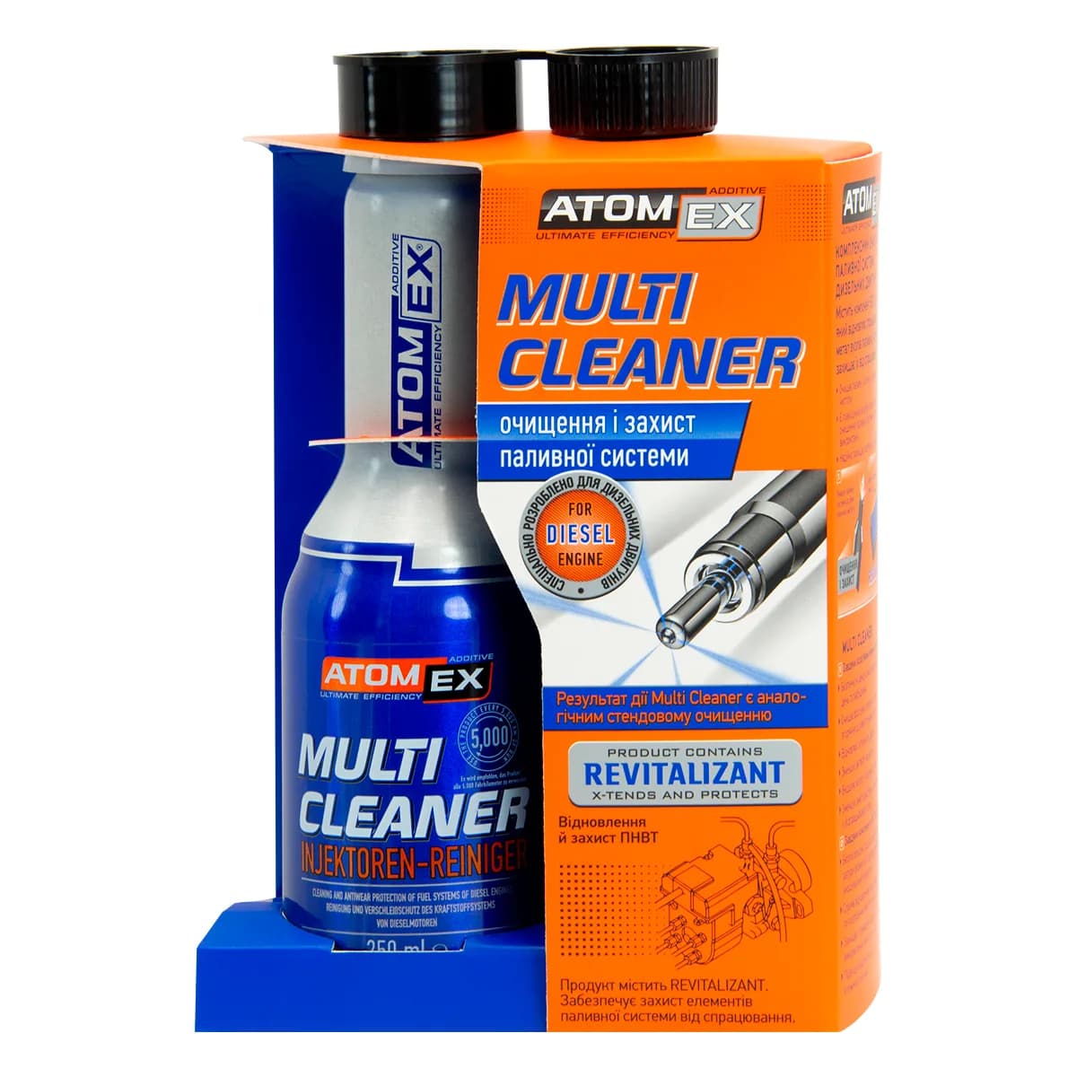 Очистник паливної системи дизельних двигунів "XADO" ATOMEX "multi cleaner DIESEL" 250 мл