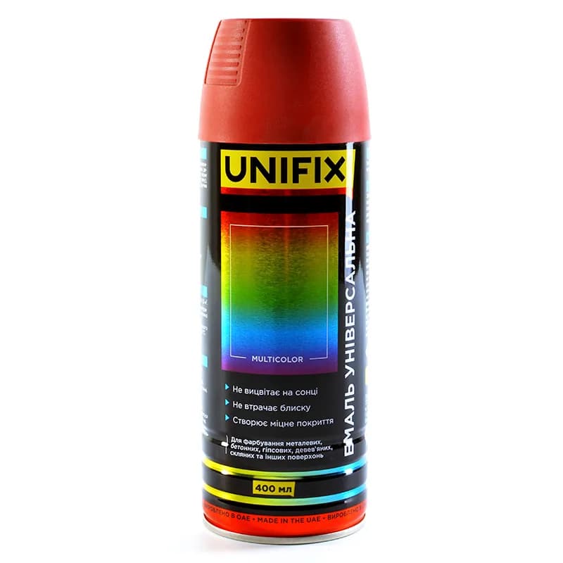 Фарба аер. "UNIFIX" 400мл. вишневий (RAL 3011)