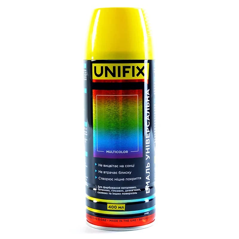 Фарба аер. "UNIFIX" 400мл. жовтий цинковий (RAL 1018)