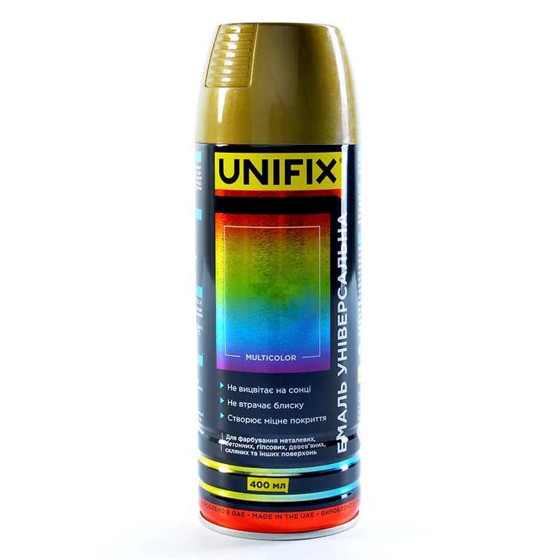 Фарба аер. "UNIFIX" 400мл. золотий