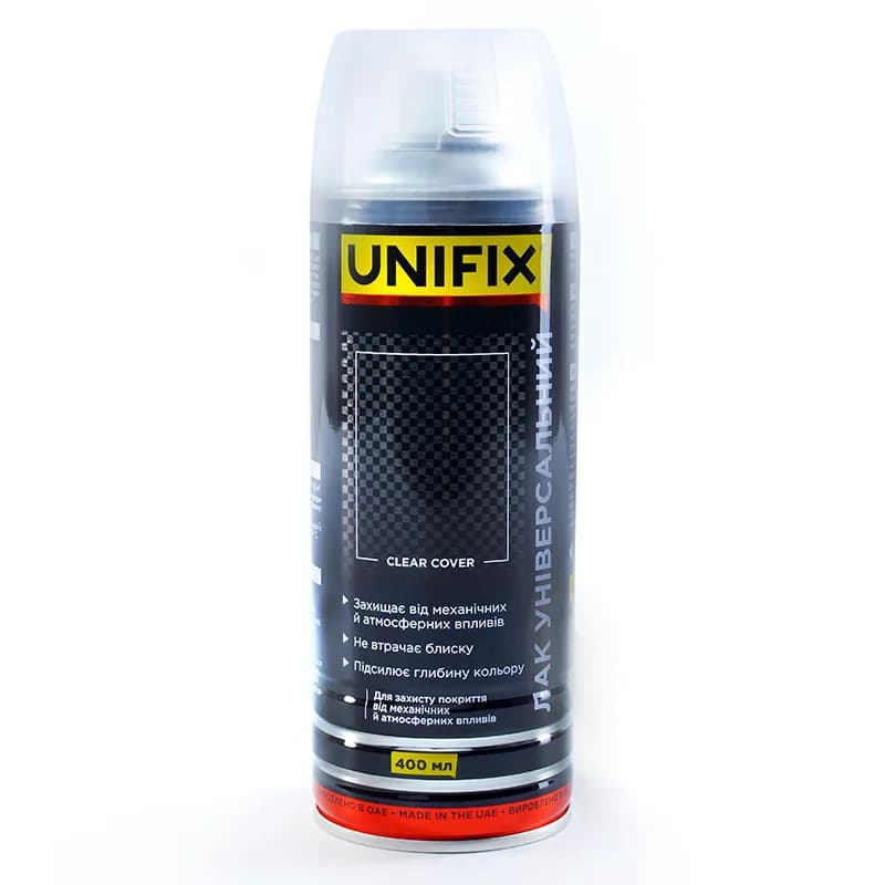 Фарба аер. "UNIFIX" 400мл. лак глянцевий