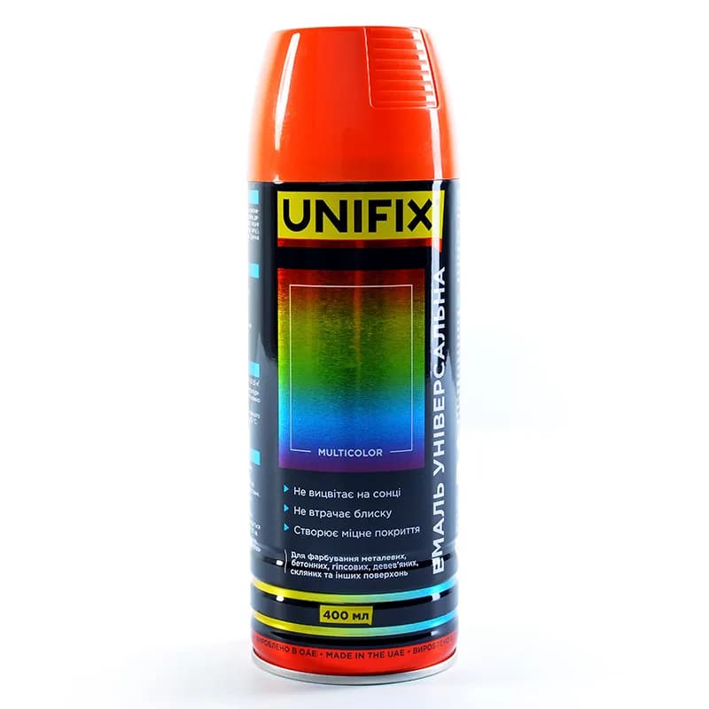 Фарба аер. "UNIFIX" 400мл. помаранчевий (RAL 2004)