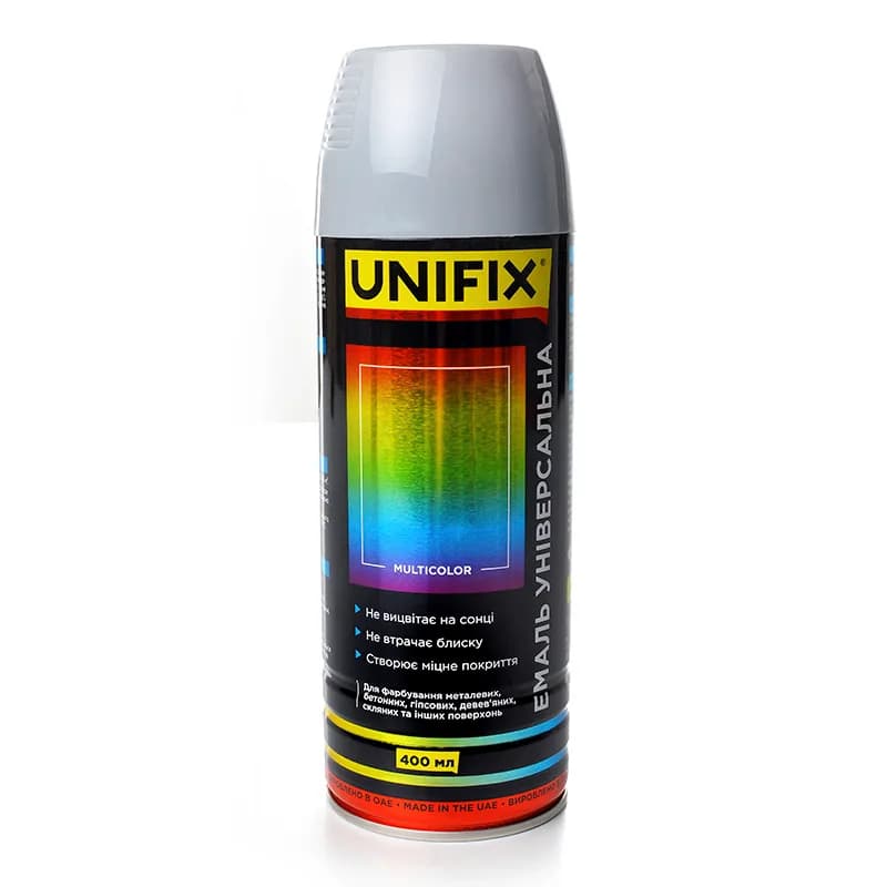 Фарба аер. "UNIFIX" 400мл. сірий (RAL 7046)