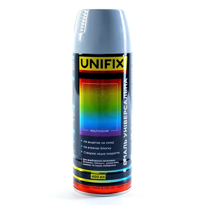 Фарба аер. "UNIFIX" 400мл. сірий сланець (RAL 7015)