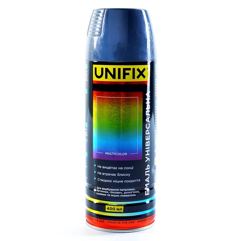 Фарба аер. "UNIFIX" 400мл. синій сигнальний (RAL 5005)