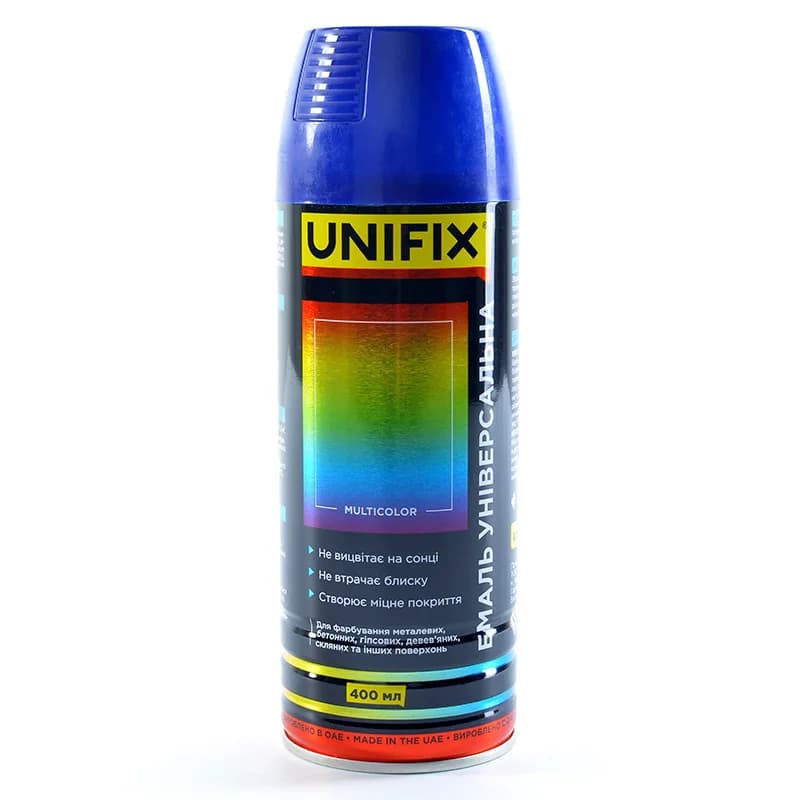 Фарба аер. "UNIFIX" 400мл. синій ультрамарин (RAL 5002)