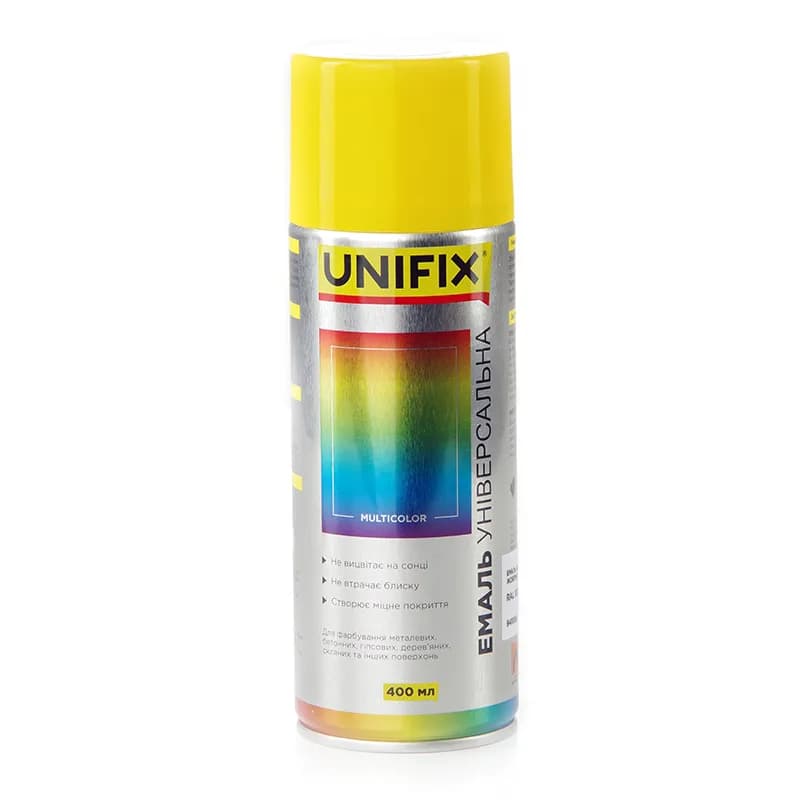 Фарба аер. "UNIFIX" акрил. 400мл. жовтий (RAL 1023)