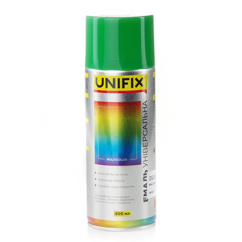 Фарба аер. "UNIFIX" акрил. 400мл. зелена м'ятна (RAL 6029)