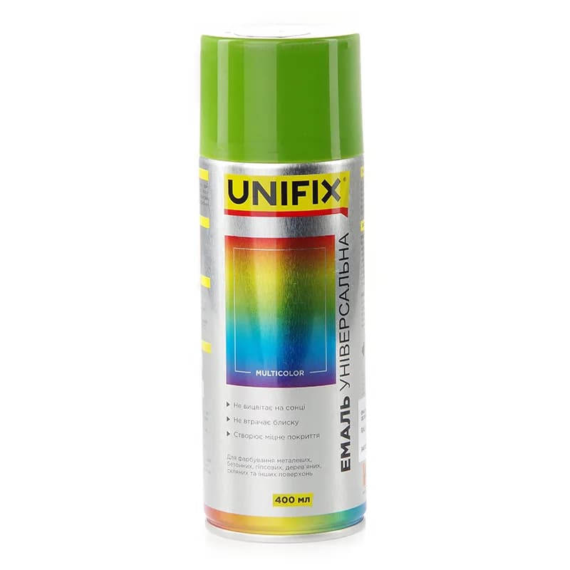 Фарба аер. "UNIFIX" акрил. 400мл. зелена трав'яна (RAL 6010)