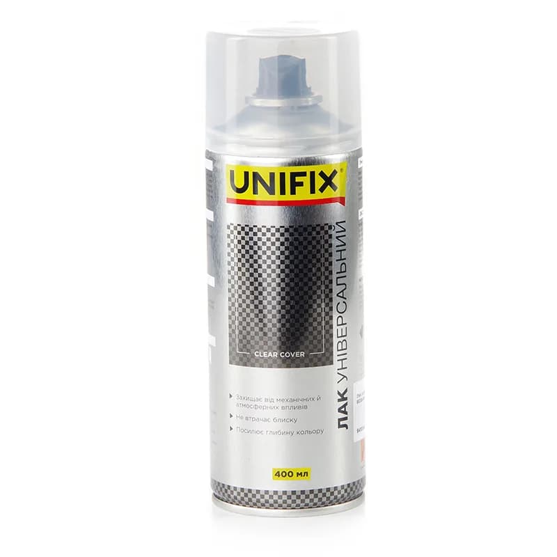 Фарба аер. "UNIFIX" акрил. 400мл. лак (прозорий матовий)