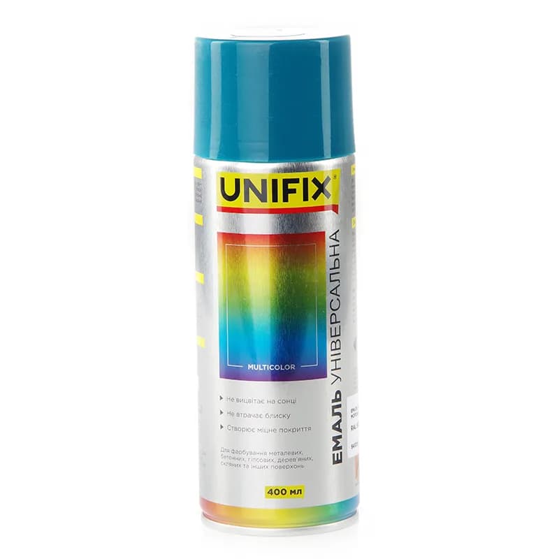 Фарба аер. "UNIFIX" акрил. 400мл. морська хвиля (RAL 5021)