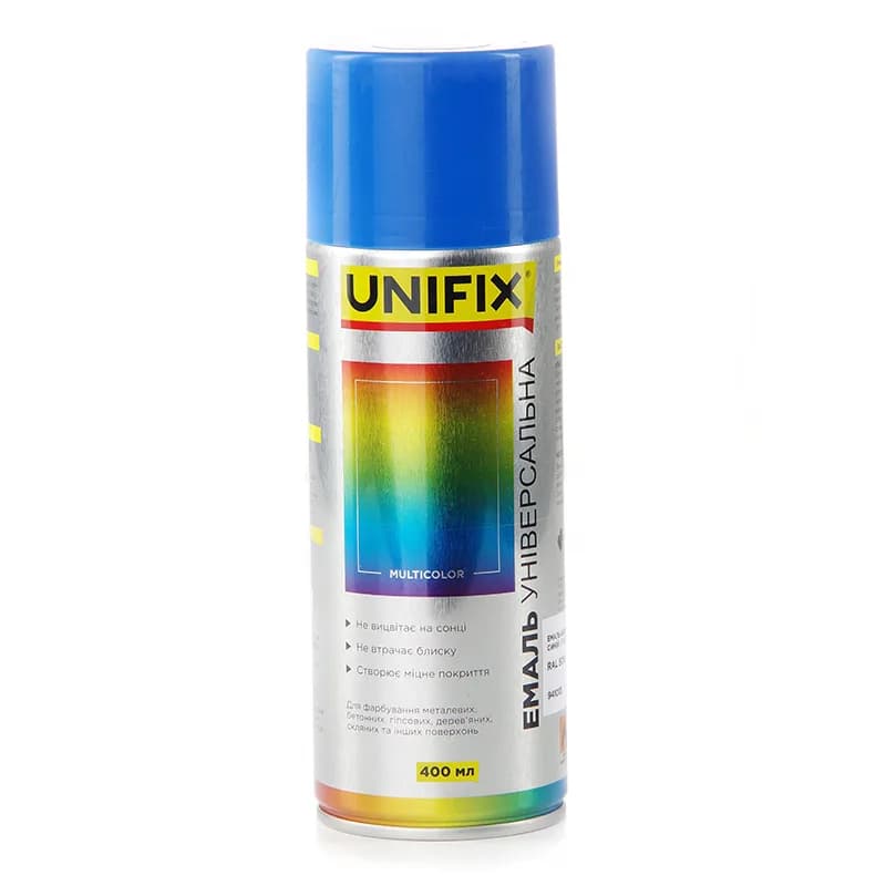 Фарба аер. "UNIFIX" акрил. 400мл. синя (RAL 5010)