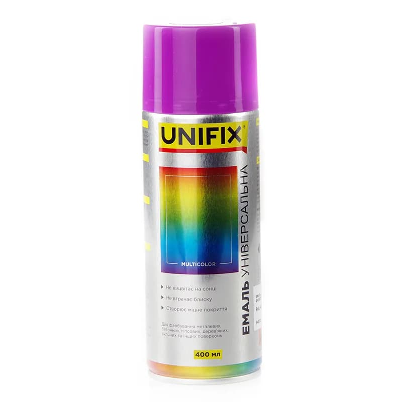 Фарба аер. "UNIFIX" акрил. 400мл. фіолетова (RAL 4005)