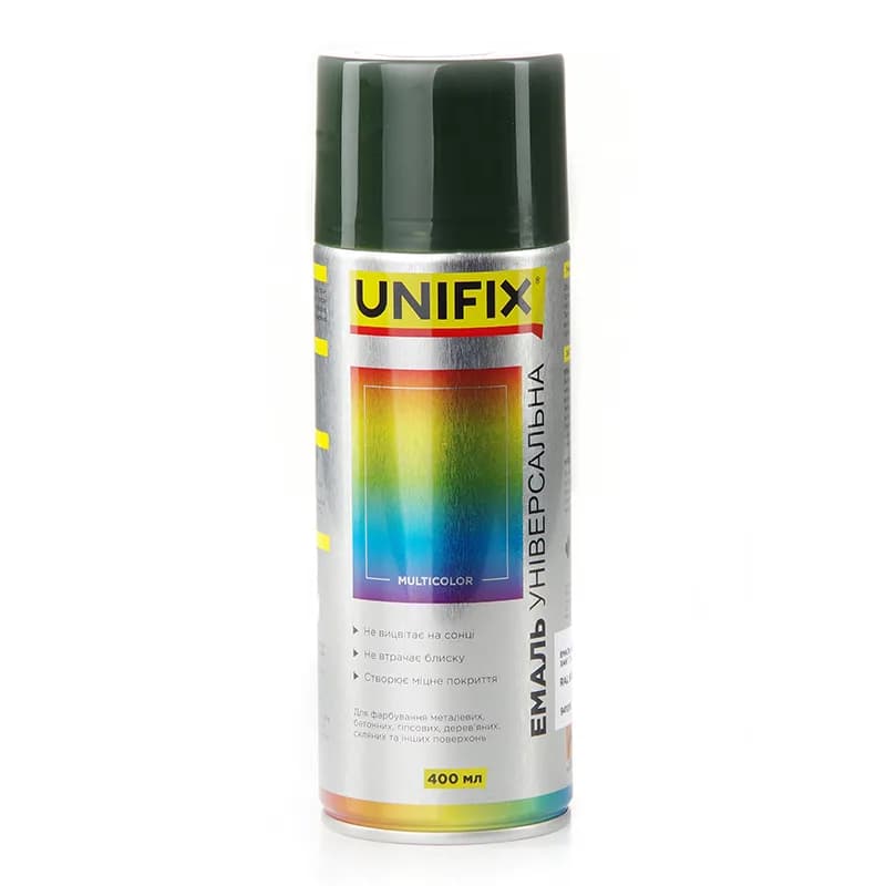 Фарба аер. "UNIFIX" акрил. 400мл. хакі (RAL 6003)