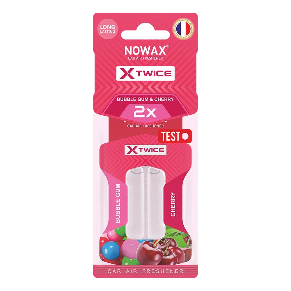 Освіжувач "NOWAX" (рідкий) 10ml X-Twice - Bubble Gum & Cherry